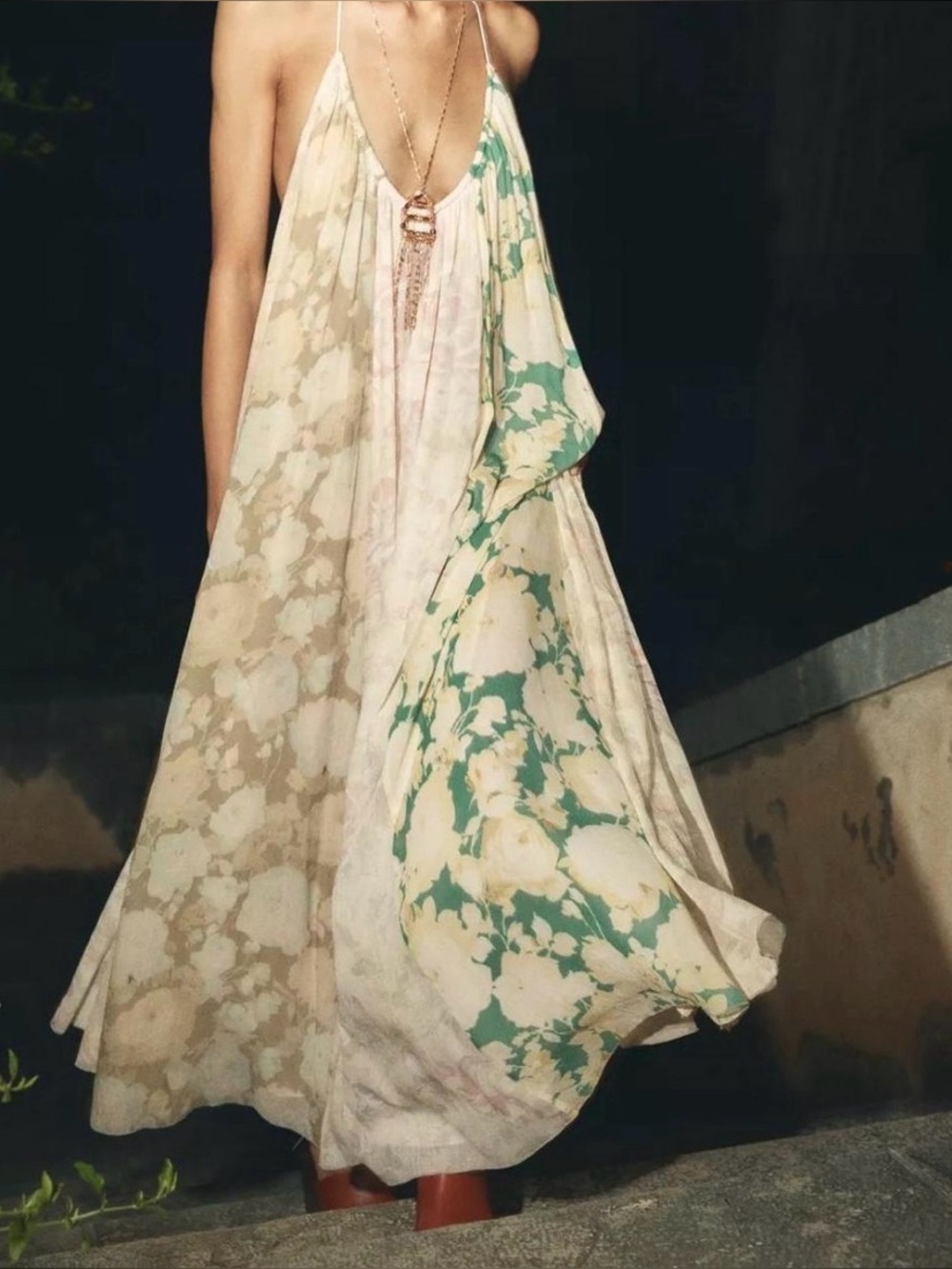 Zara Patchwork Maxi dress